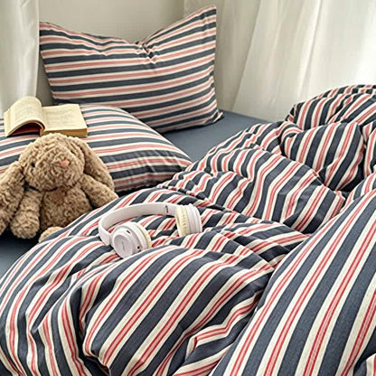 Ownkoti Minimalist Stripe Double Gauze Soft Bedding Set - image 1