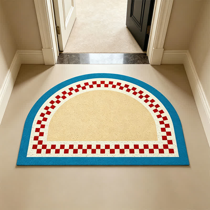 Ownkoti Half Moon Color Block Loop Pile Accent Rug - image 3