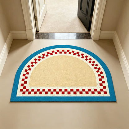 Ownkoti Half Moon Color Block Loop Pile Accent Rug - image 3