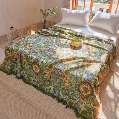 Ownkoti Reversible Floral 4-Layer Cotton Gauze Blanket Quilt - image 3