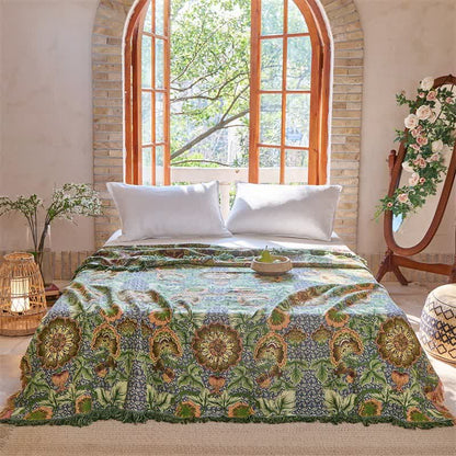 Ownkoti Reversible Floral 4-Layer Cotton Gauze Blanket Quilt - image 2