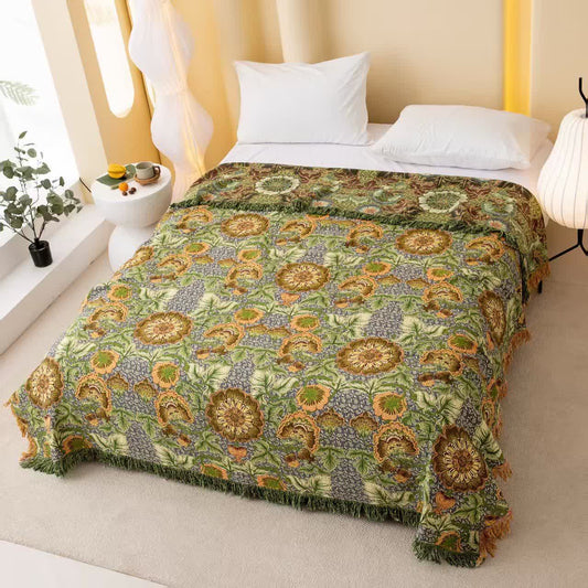 Ownkoti Reversible Floral 4-Layer Cotton Gauze Blanket Quilt - Queen - image 0