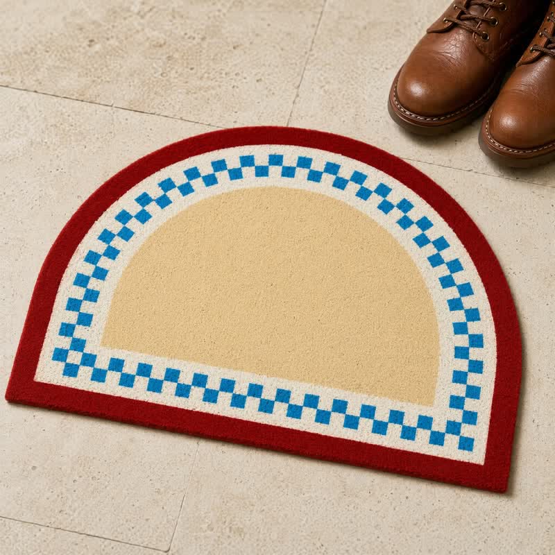 Ownkoti Half Moon Color Block Loop Pile Accent Rug - 31'' × 47'' - image 0