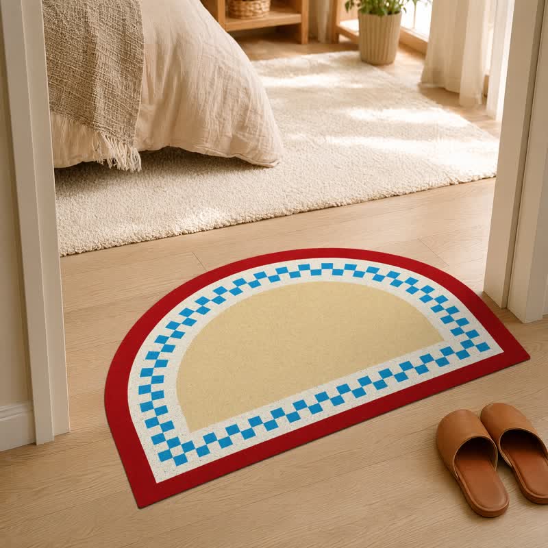 Ownkoti Half Moon Color Block Loop Pile Accent Rug - image 2