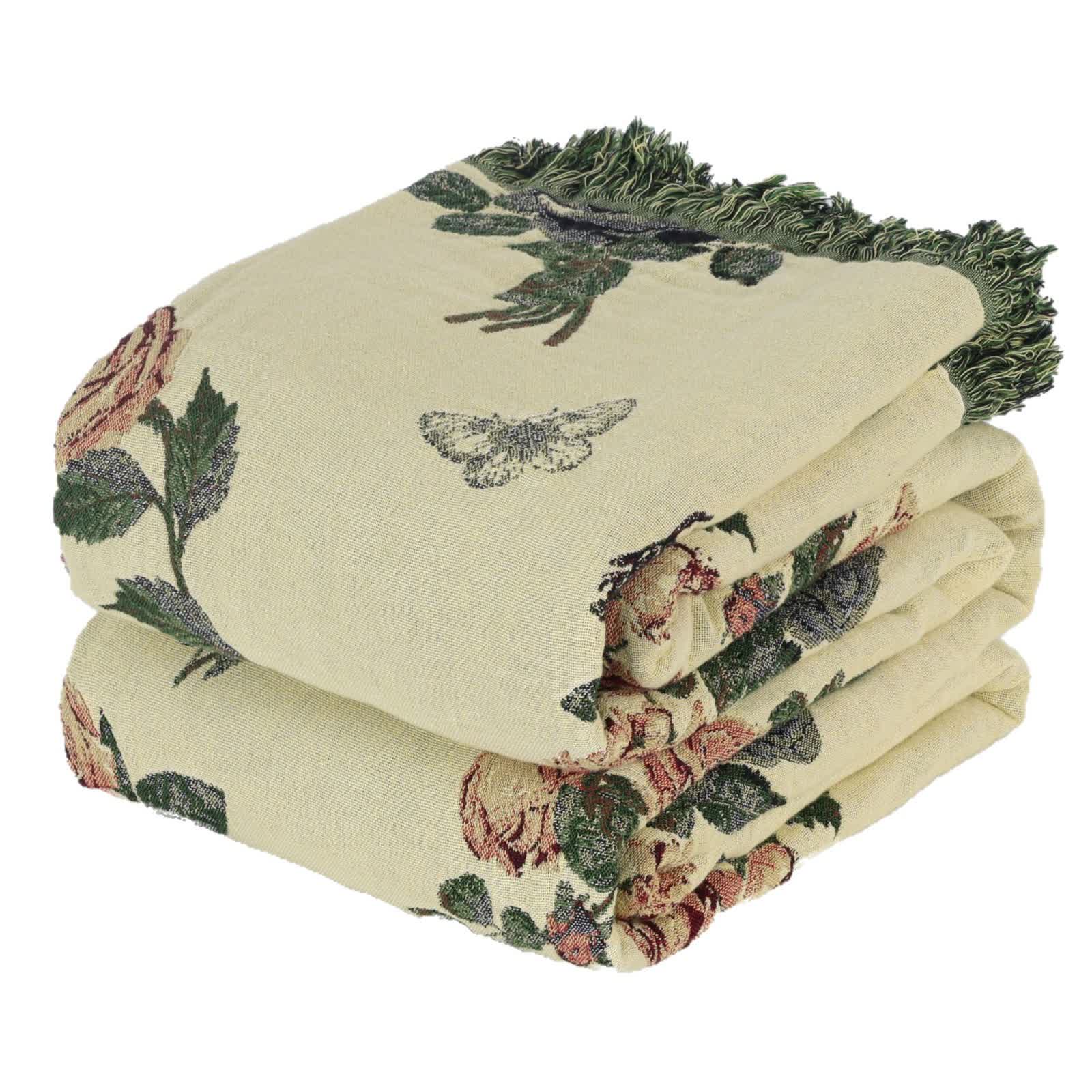 Ownkoti Romantic Rose Cotton Gauze Bedspread Quilt - image 5