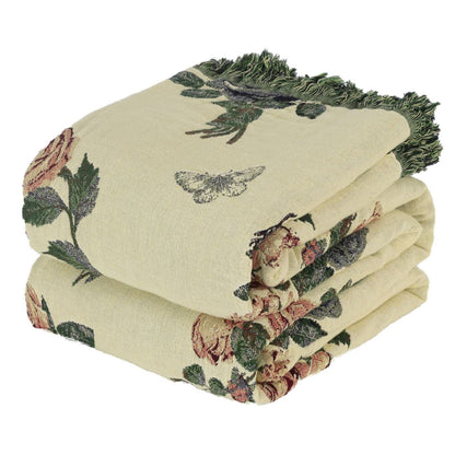 Ownkoti Romantic Rose Cotton Gauze Bedspread Quilt - image 5