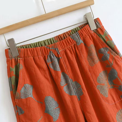 Ownkoti Ginkgo Leaf Cami Ruffled Pajama Set - image 13