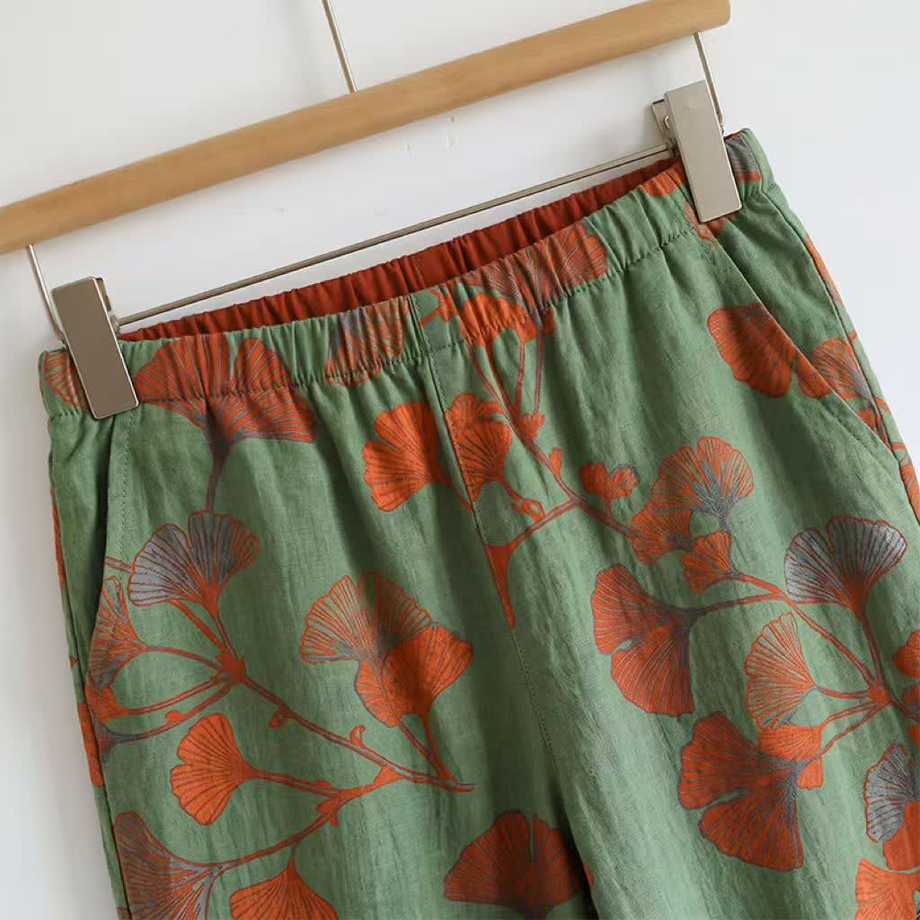 Ownkoti Ginkgo Leaf Cami Ruffled Pajama Set - image 10
