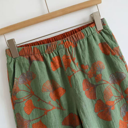 Ownkoti Ginkgo Leaf Cami Ruffled Pajama Set - image 8