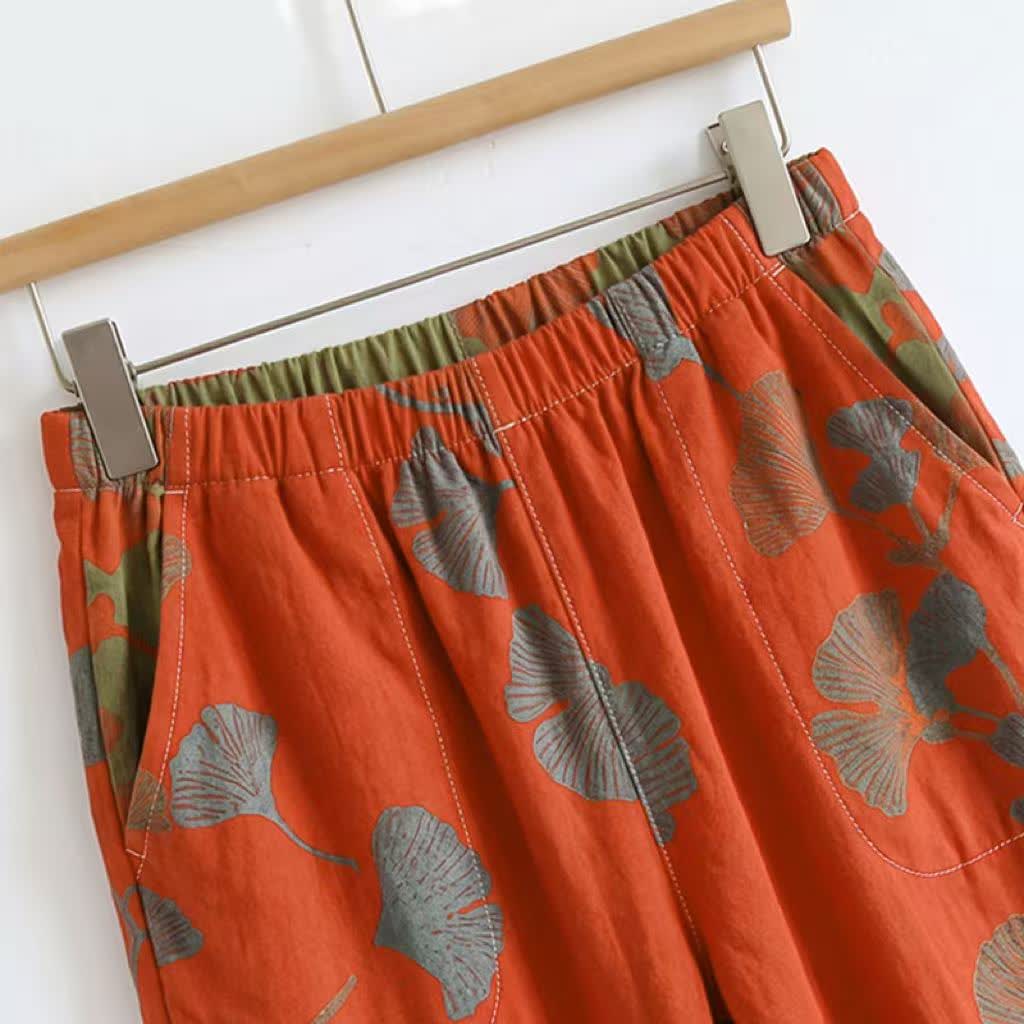 Ownkoti Ginkgo Leaf Cami Ruffled Pajama Set - image 11