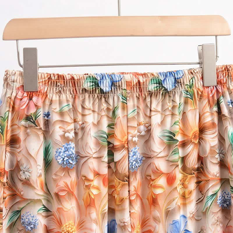 Ownkoti Vintage Botanical Print Cropped Pajama Pants - image 3
