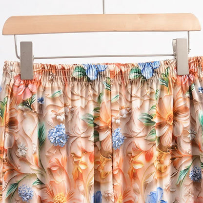 Ownkoti Vintage Botanical Print Cropped Pajama Pants - image 3
