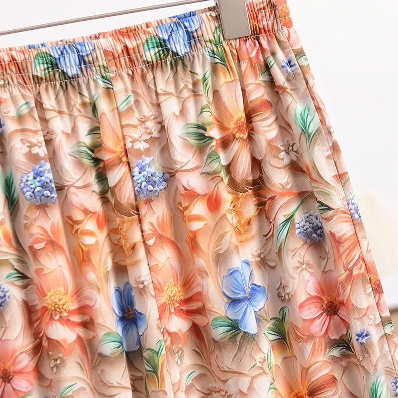 Ownkoti Vintage Botanical Print Cropped Pajama Pants - image 5