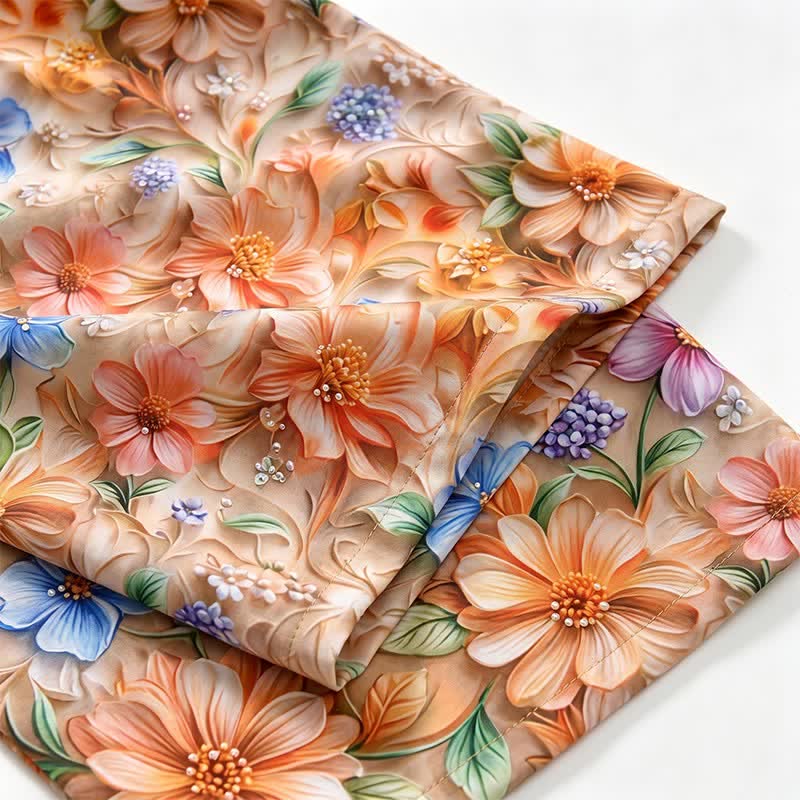 Ownkoti Vintage Botanical Print Cropped Pajama Pants - image 4