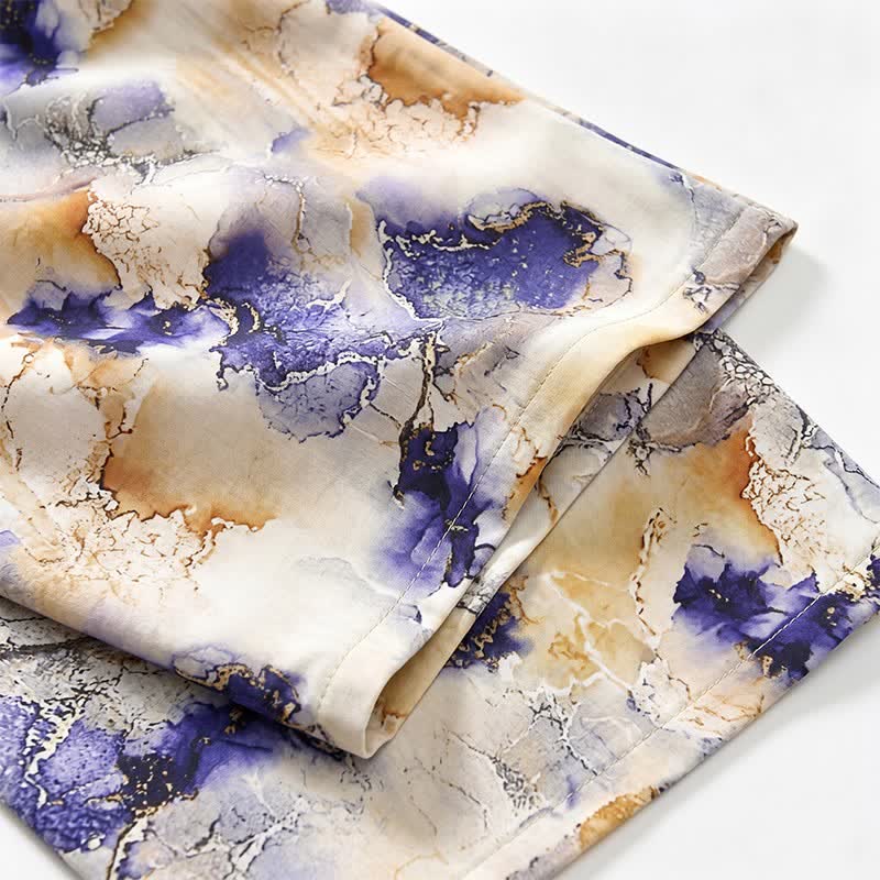 Ownkoti Artistic Print Cropped Lounge Pants - image 5