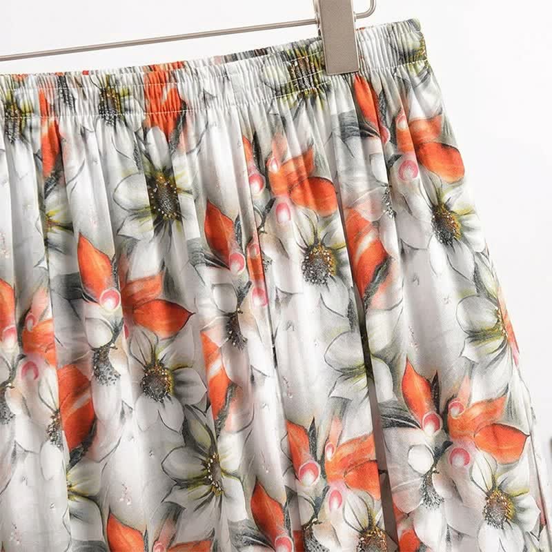 Ownkoti Vintage Floral Cropped Lounge Pants - image 4