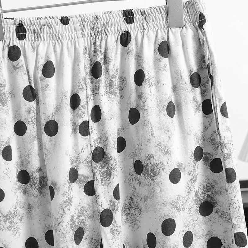 Ownkoti Polka Dot Cropped Pajama Pants - image 3
