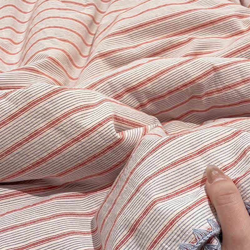 Ownkoti Modern Soft Striped Knit Cotton Bedding Set - image 4