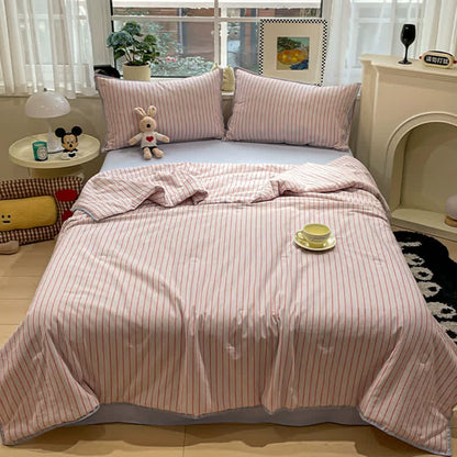Ownkoti Modern Soft Striped Knit Cotton Bedding Set - image 1