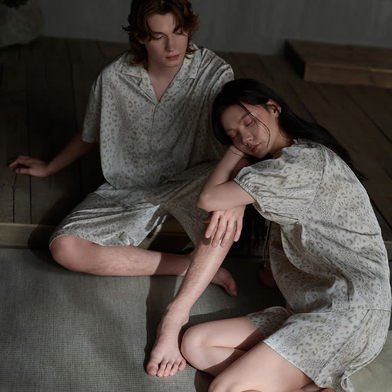 Ownkoti His & Hers Silky Satin Loungewear Set - image 1