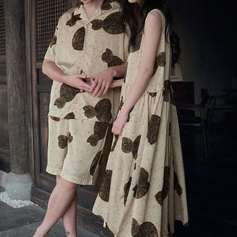Ownkoti Matching Couple Shell Print Sleepwear Set - image 6