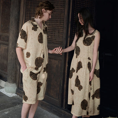 Ownkoti Matching Couple Shell Print Sleepwear Set - image 0