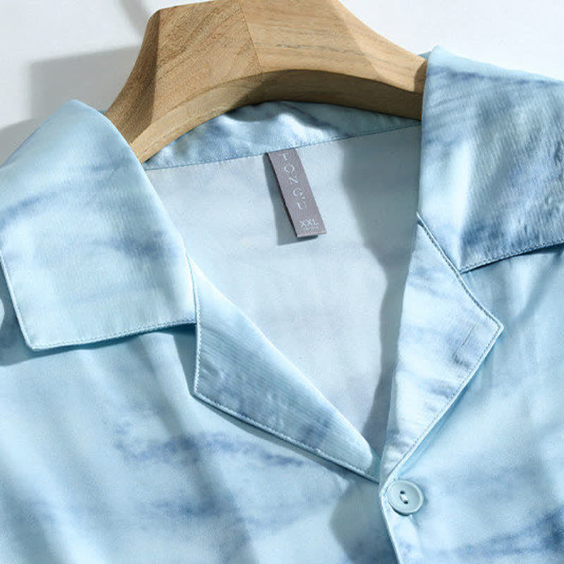Ownkoti Blue Watercolor His & Hers Loungewear Set - image 15