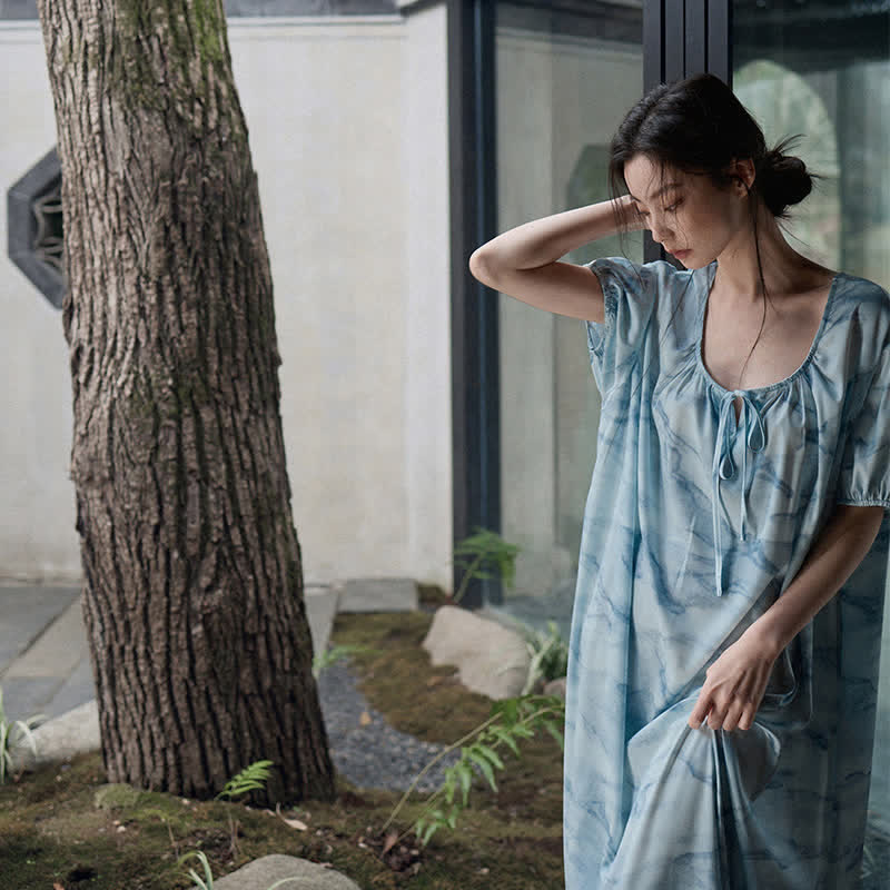 Ownkoti Blue Watercolor His & Hers Loungewear Set - image 10