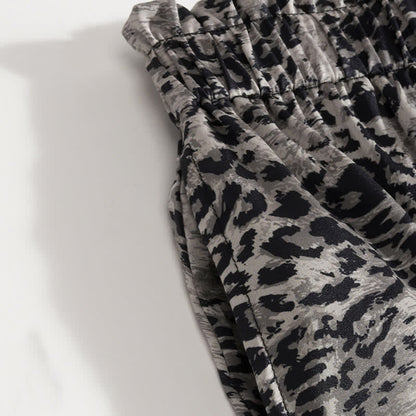 Ownkoti Contrast Leopard Print Matching Couple Pajamas - image 8