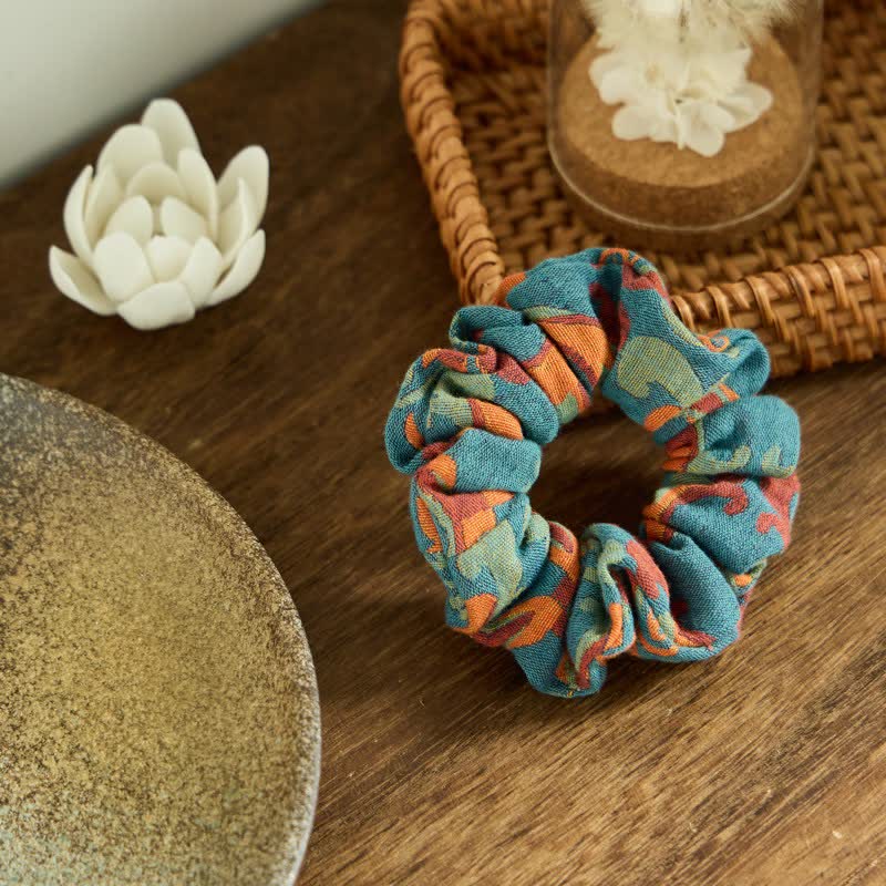 Ownkoti Boho Floral Scrunchies 3pc Set - image 4