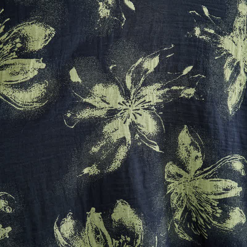 Ownkoti Watercolor Floral Organic Cotton Kimono Robe - image 21