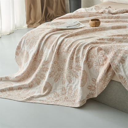 Ownkoti Vintage Floral Cotton Muslin Blanket Quilt - image 4