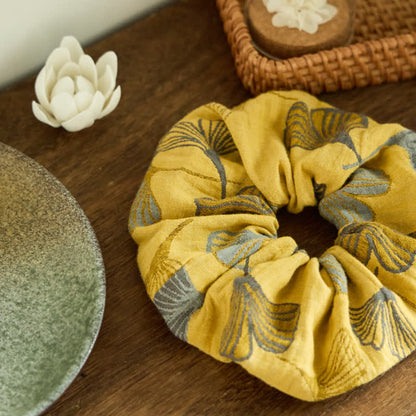 Ownkoti Ginkgo Print Scrunchies Set of 3 - image 5