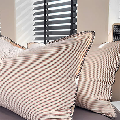 Ownkoti Stripe Scalloped Edge Washed Cotton Bedding Set  - image 6