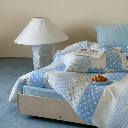 Ownkoti Patchwork Polka Dot Double Gauze Bedding Set - image 2