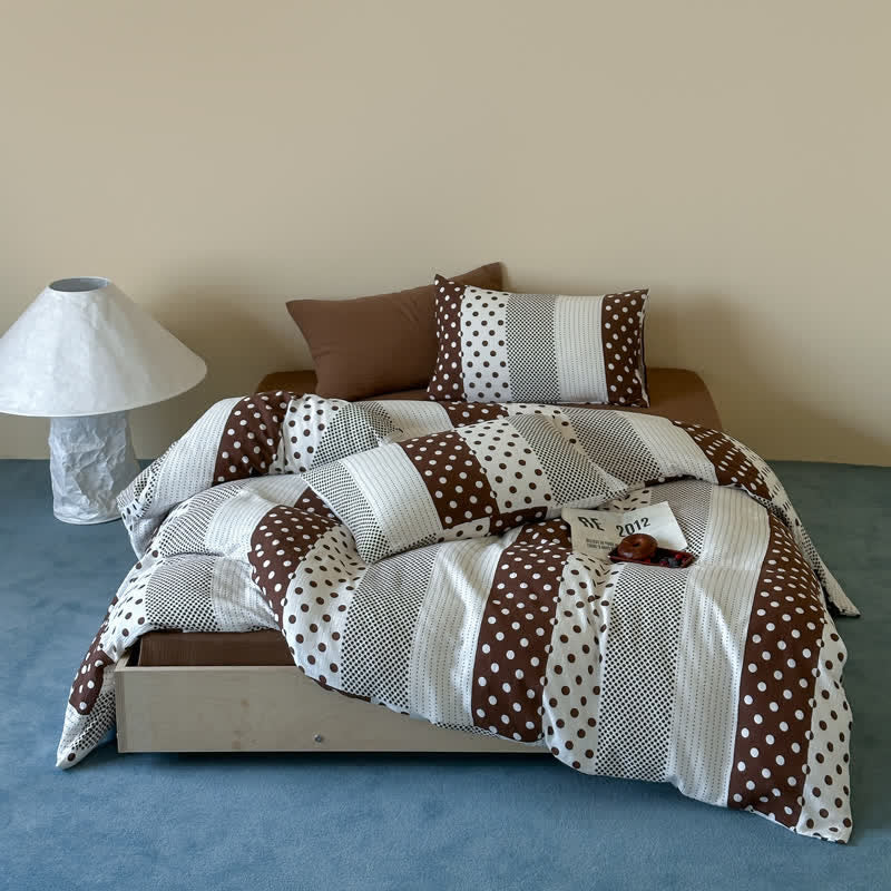 Ownkoti Patchwork Polka Dot Double Gauze Bedding Set - image 6
