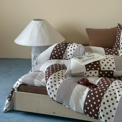 Ownkoti Patchwork Polka Dot Double Gauze Bedding Set - image 7