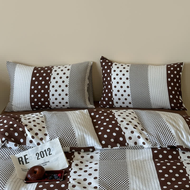 Ownkoti Patchwork Polka Dot Double Gauze Bedding Set - image 8