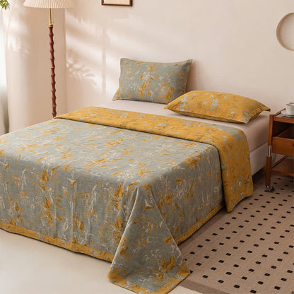 Ownkoti Wildflower Cotton Rustic Bedspread - image 1