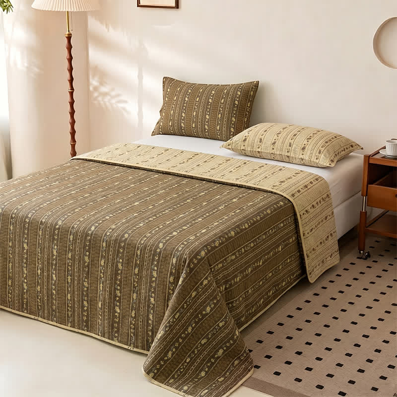 Ownkoti Vintage Bloom Floral Cotton Bedspread - image 1