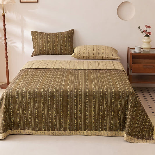 Ownkoti Vintage Bloom Floral Cotton Bedspread - Bedspread with 2PCS Pillowcases - King - image 0