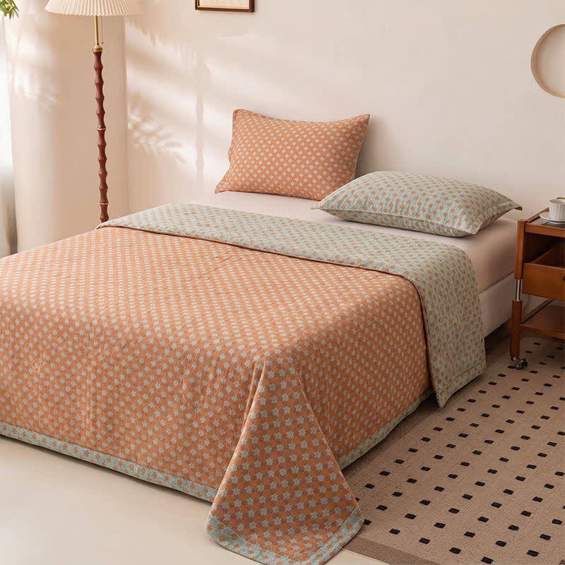 Ownkoti Vintage Classic Floral Cotton Bedspread - image 1