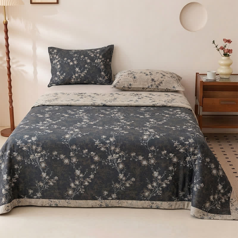 Ownkoti Pure Cotton Floral Vintage Bedspread - Bedspread with 2PCS Pillowcases - King - image 0