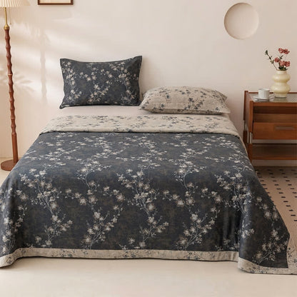 Ownkoti Pure Cotton Floral Vintage Bedspread - Bedspread with 2PCS Pillowcases - King - image 0