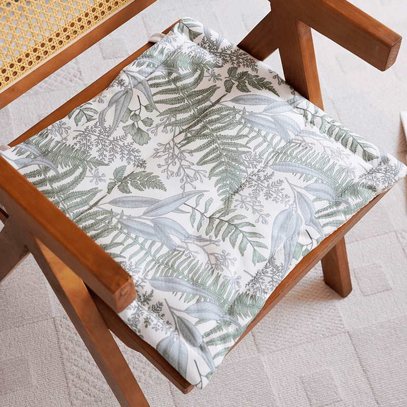 Ownkoti Fern Leaf Cooling Memory Foam Chair Cushion - DarkSeaGreen - 19.7" x 19.7" - image 0