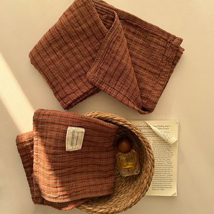 Ownkoti Vintage Grid Double Gauze Cotton Pillow Cover - image 2