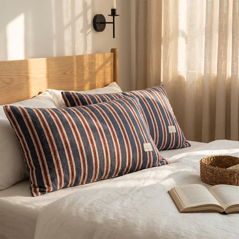 Ownkoti Vintage Stripe Woven Gauze Cotton Pillow Cover - image 2
