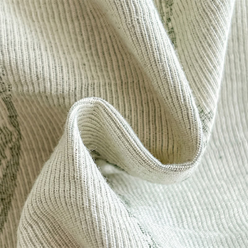 Ownkoti Washed Cotton Jacquard Botanical Bedding Set - image 18