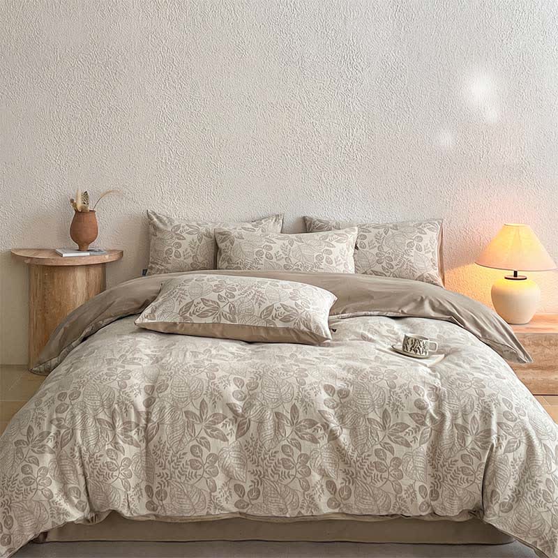 Ownkoti Botanical Whisper Washed Cotton Jacquard Bedding Set - image 9