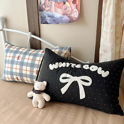 Ownkoti Soft Washed Cotton Bow Plaid Bedding Set - image 2